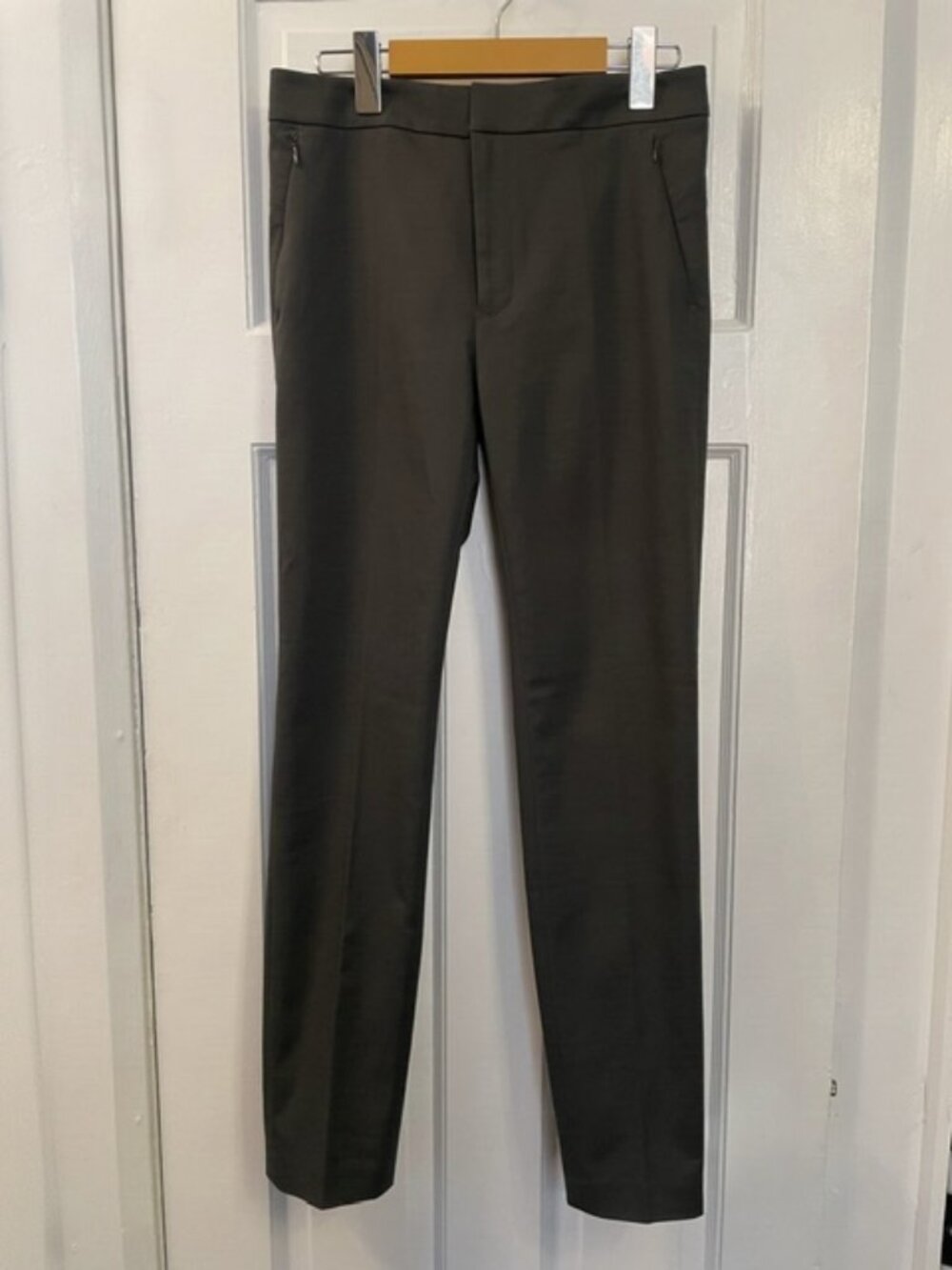 Club Monaco High-Rise Slim Stretch Ankle Pants Grey Size 2